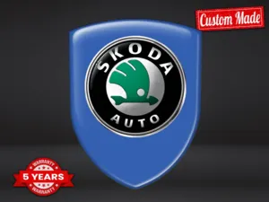 Skoda Autoaufkleber Stern Professionell Stabil